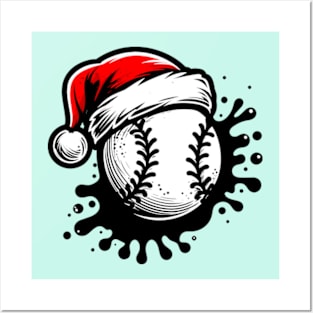 Baseball Christmas Posters and Art